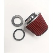 Resim Hava Filtresi Tuning 2 Aparatlı Krom-Kırmızı 60-76 mm 