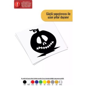 Resim Üzgün Balkabak - Araç, Oto, Laptop, Duvar Uyumlu Sticker 25 30 Cm 