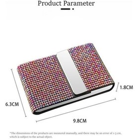 Resim Novahub Mavi Elmas Sürücü Belgesi Kart Tutucu Araba Ehliyet Kredi Kartı Saklama İç Çevirme Bayanlar Kızlar Araba Bling Aksesuarları Mavi 