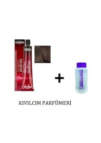 Resim Loreal Majirel 5.8 Açık Kestane Moka Saç Boyası + Oksidanı Ile 