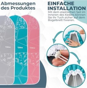 Resim Ütü Masası Kılıfı - Gri Açık Ahşap 