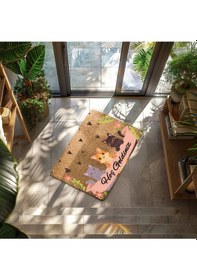 Resim Çok Renkli Dekoratif Çok Amaçlı Iç Ve Dış Kapı Önü Paspası Mavi 