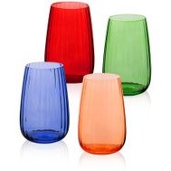 Resim Cam Su Bardağı 4 Parça 600 Ml 