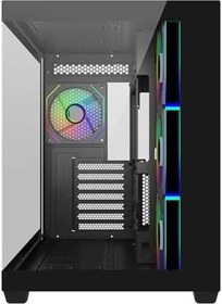 Resim Cooler Master Elite 681 TG E681-KHNN85-S00 4x120mm ARGB Fan ATX Siyah 850W ATX 3.1 - PCIE 5.0 80+ Gold Mid Tower Gaming (Oyuncu) Kasası 