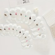 Resim 5 Çift/10 Çift Kadın Sevimli Hayvanlar ve Çiçekler Görünmez Çoraplar - Nefes Alabilen, Yumuşak Polyester Karışımı, Görünmez Tekne Çorapları, Kaymaz Topuk, Bahar ve Yaz için Uygun, Sevimli Çorap 