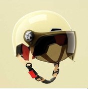 Resim Tongxida Erkekler Ve Kadınlar Için 3c Sertifikalı Elektrikli Bisiklet Kaskları, Nefes Alabilen Yarım Kasklar Açık Sarı 