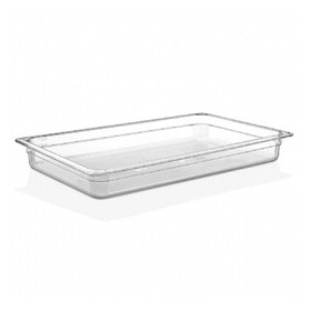 Resim GastroPlast GN 1/1-65 mm Polikarbon Gastronorm Küvet, Şeffaf 