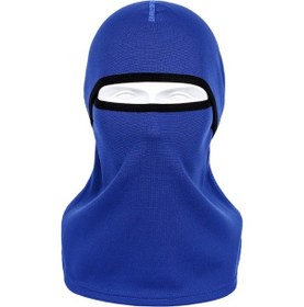 Resim Kış Sıcak Balaclava Maske Bisiklet Motosiklet Yüz Boyun Kapak Rüzgar Geçirmez Şapkalar Mavi - Siyah 