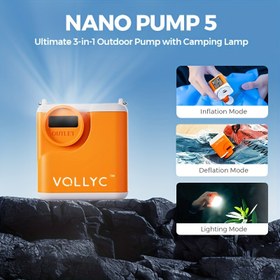 Resim VOLLYC Elektrikli Hava Pompası, Taşınabilir Kamp Hava Pompası, 3 Seviyeli Işık, Hava Yatağı, Uyku Pedleri, Havuz Dalga, Vakum Torbası, Şişirilebilir Hava Pompası, Güçlü Hava Akışı, Hafif ve Taşınabilir Tasarım, Uzun Ömürlü Pil, Çoklu Mod Ayarlanabilir, Kamp Ekipmanı, Kompakt Tasarım, Dayanıklı Yapı, Açık Hava Tutkunları 
