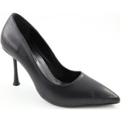 Resim Feles 070-1321 Siyah Kadın Topuklu Ayakkabı Siyah 