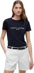 Resim Tommy Hilfiger Kadın Kısa Kollu Tişört Heritage Hilfiger C-nk Reg Tee 