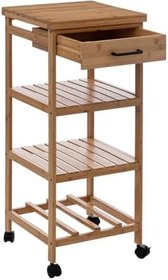 Resim Mudo Home 5 Five Simply Smart Boho Bambu Çekmeceli Etajer 