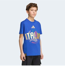 Resim Adidas Ita Olp Çocuk Mavi T-shirt Jz8870 