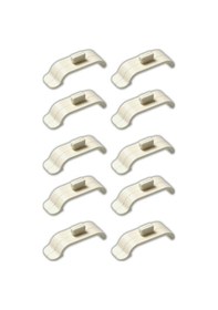 Resim Vela - Zebra Ve Stor Perde Montaj Aparatı Takmatik - Portray 10 Adet Geniş Kasa- 4,5 Cm Beyaz 