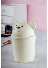 Resim Bears Mini Masaüstü Çöp Kutusu 1 Lt 