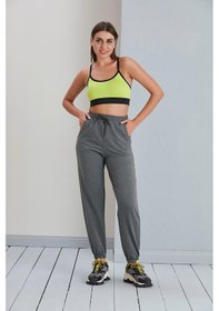 Resim Düz Model Lastikli Paça Penye Eşofman Altı Antrasit-antrasit Antrasit 