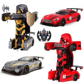 Resim NessiWorld Rastar Robota Dönüşen Kumandalı Mersedes AMG GT3 