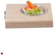 Resim NETWORK ART Yemlikli Doğal Ahşap Kuş Tüneği 