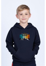 Resim Panios Kids 3'lü Kapüşonlu Kanguru Cepli Baskı Detaylı Erkek Çocuk Sweatshirt Çok Renkli 