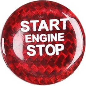 Resim Explosion1 Kuru Karbon Fiber Araç Başlangıç ​​durdur Motor Düğmesi Kapak Alfa Için Döşeme Romeo Giulia Stelvio 2017-2020 Aksesuarlar, Kırmızı (Yurt Dışından) 