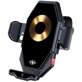 Resim Butu T7 15w Kablosuz Araç Şarj Cihazı Siyah 