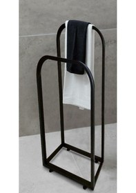 Resim Arya 2Li Oval Havluluk Siyah 