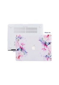 Resim Apple Uyumlu MacBook Pro Kılıf 13inç M1-m2, Flower02 Type-c'li Model A2338 A2289 A2251 A1706-08 A1989 A2159 İle Beyaz 