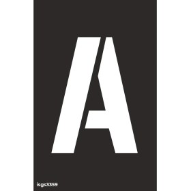 Resim İsg Tabelam 13x20cm/kompozit/A Harfi Boyama Şablonu 