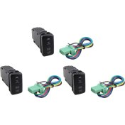 Resim Sanning 3x 12 V Araba Çift LED Işık Çubuğu Mavi/yeşil Prado Işık Düğmesi Için Açma-Kapama Basma Anahtarı Düğmesi (Yurt Dışından) 