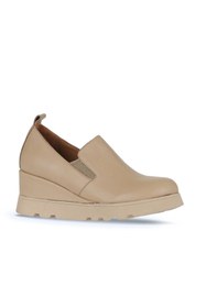Resim Bueno Shoes Vizon Deri Kadın Dolgu Topuklu Ayakkabı 01wz7205 