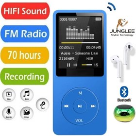 Resim JUNGLEE 8GB DAHİLİ HAFIZALI BLUETOOTHLU MP3-MP4 ÇALAR FM RADİO DAHİLİ HOPARLÖR EKRANLI MÜZİK ÇALAR 