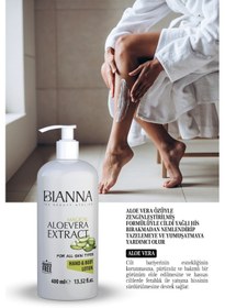 Resim El Ve Vücut Losyonu - Aloe Vera Özlü Nemlendirici El Ve Vücut Kremi Aloe Vera Özlü - 400ml Kremlos 