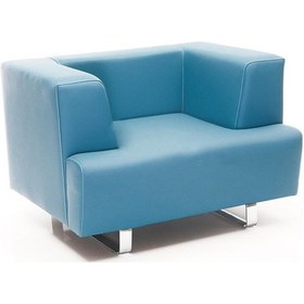 Resim H-104 Tekli Büro Bekleme Koltuğu Mavi 