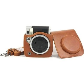 Resim Instax Neo 90 Kahverengi Askılı Deri Çanta 