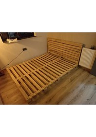 Resim Dekorela Çift Kişilik Palet Yatak 
