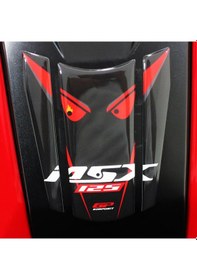 Resim GP Kompozit Honda MSX125 2012-2018 Uyumlu Tank Pad Seti Siyah-Kırmızı 
