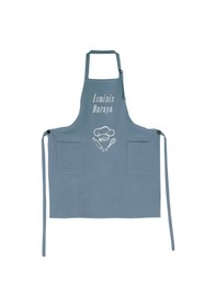 Resim Mutfak Önlüğü Kişiye Ve İsme Özel Nakışlı Mutfak Önlüğü Şef 2 Farklı Renkler Mavi 