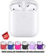 Resim Concord Beyaz 2.nesil Ios Android Uyumlu Kablosuz Bluetooth Kulaklık Karışık Renk Kılıf Hediyeli Plus 