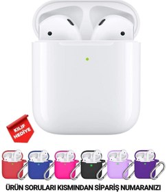 Resim Concord Beyaz 2.nesil Ios Android Uyumlu Kablosuz Bluetooth Kulaklık Karışık Renk Kılıf Hediyeli Plus 