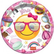 Resim Emoji Süslü Tabak 8'li 