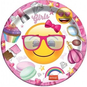 Resim Emoji Süslü Tabak 8'li 