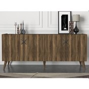 Resim Dekorister Exclusive Wood Konsol Ceviz-Antrasit 
