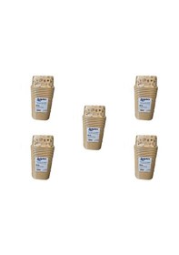 Resim Dolphin Muffin Kare Kağıt Kraft Desenli Sarı Kek Kalıbı Kapsülü Kabı - 50 Adetlik 5 Paket Renkli 