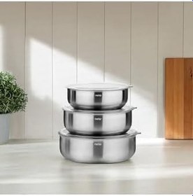 Resim Nehir Silver Çelik 6 Parça Saklama Kabı 