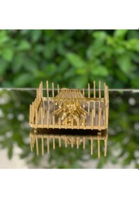 Resim Çnr Home Collection Lüx Peçetelik/gold-gümüş Renk/dekoratif Masa Üstü Peçete Tutacaği Gold 