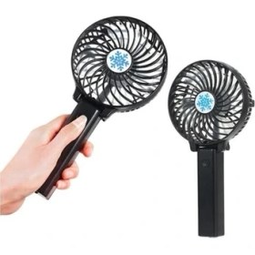 Resim Şarjlı Mini Fan - Sessiz Soğutucu - El Fanı Vantilatör - Ayarlanabilir Masaüstü 