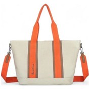 Resim Barcelona Kanvas Bej/camel Kadın Omuz Çantası Brc1312 001 