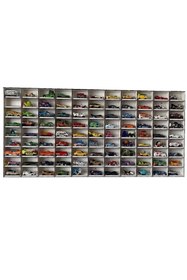 Resim ERSOY HOME Eğimli Dekoratif Duvar Araba Rafı ( 99 Araçlık )hızlı Yapıştırıcı Ve Vida Dübel Seti Hediyemizdir 