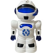 Resim Robot Çarp Dön Sesli Işıklı 15 Fonksiyonlu Robot 25 Cm Mavi 