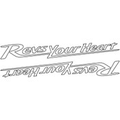 Resim Motiker Revs Your Heart Yazılı Mini Sticker Etiket Modeli 